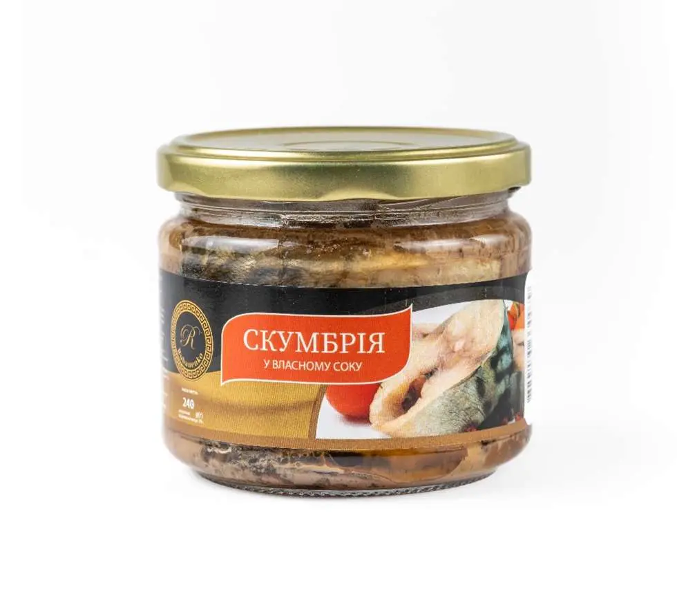 Скумбрія у власному соку